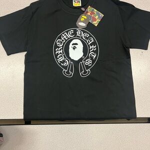 Chrome Hearts x Bape Black Short Sleeve Tee